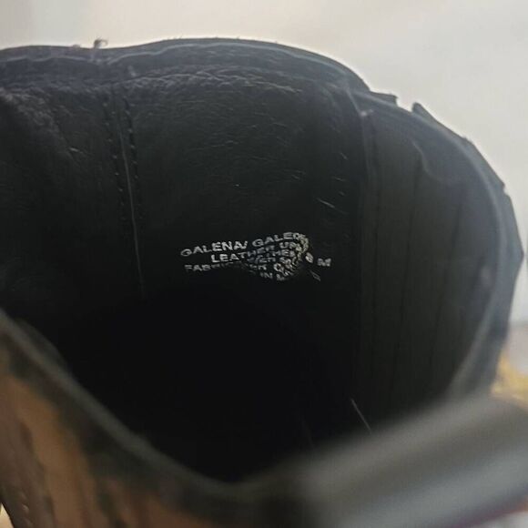 Steve Madden Black Leather Galena Ankle Boot ,  Hematite Stud Trim, NIB, SZ. 8 - Picture 6 of 8